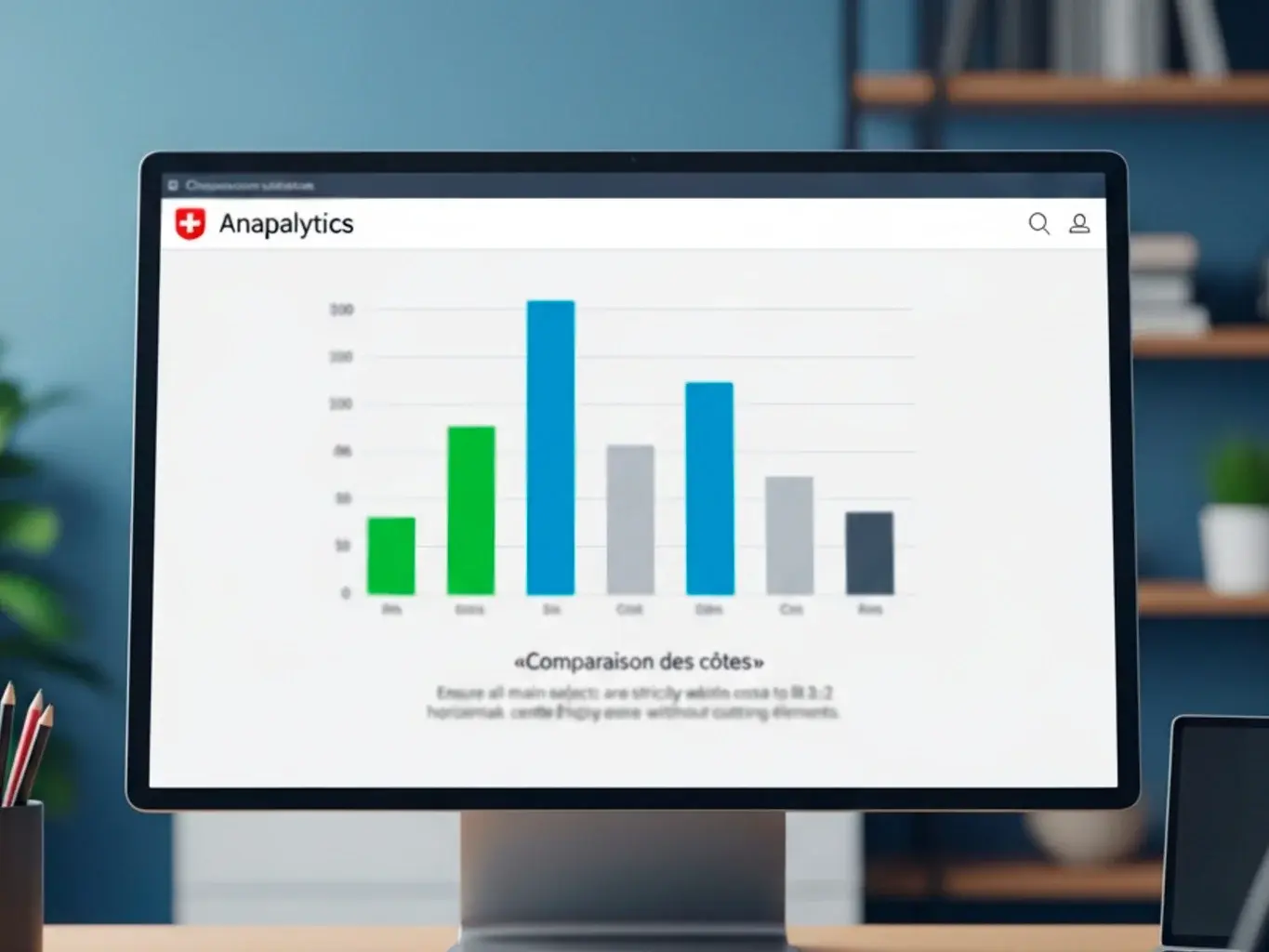Diagramm zeigt Quotenvergleich auf einem modernen Bildschirm