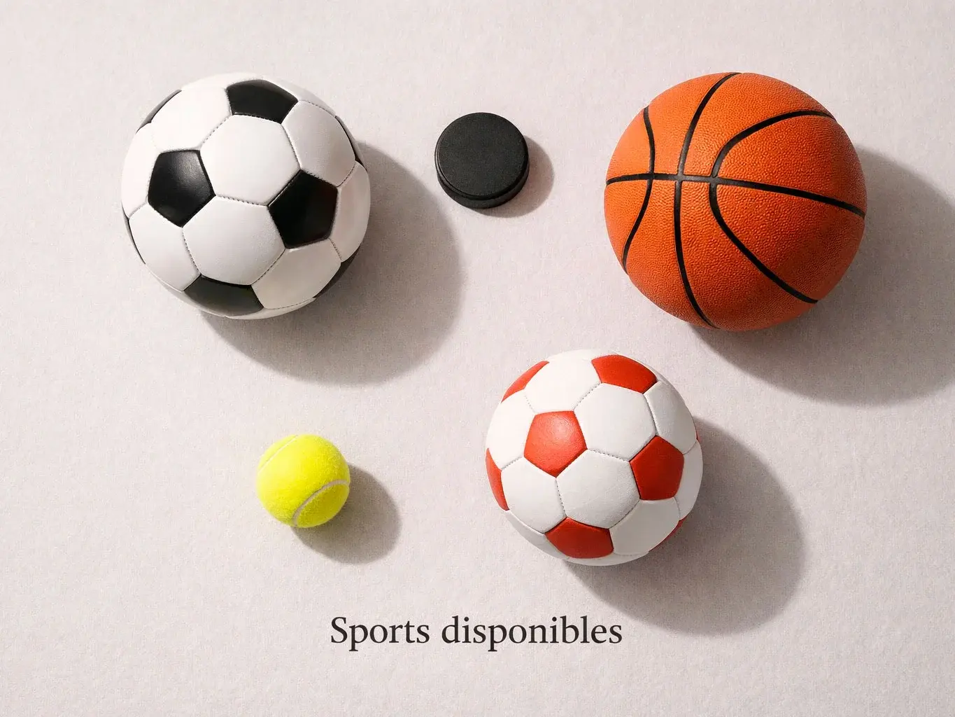 Verschiedene Sportbälle symbolisieren das vielfältige Wettangebot